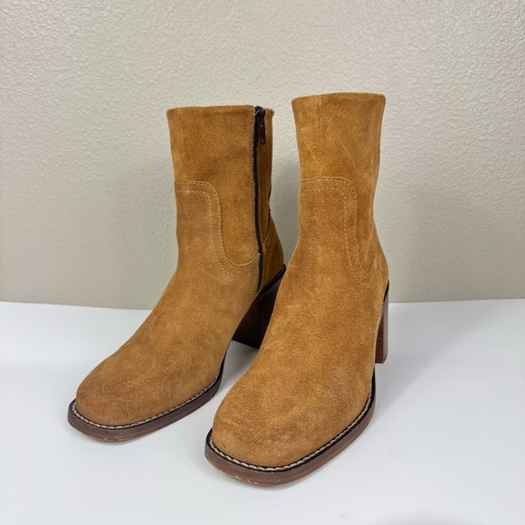 PORTLAND LEATHER Patina Oslito Suede Boots in Sand Orig $265 - Picture 4 of 12